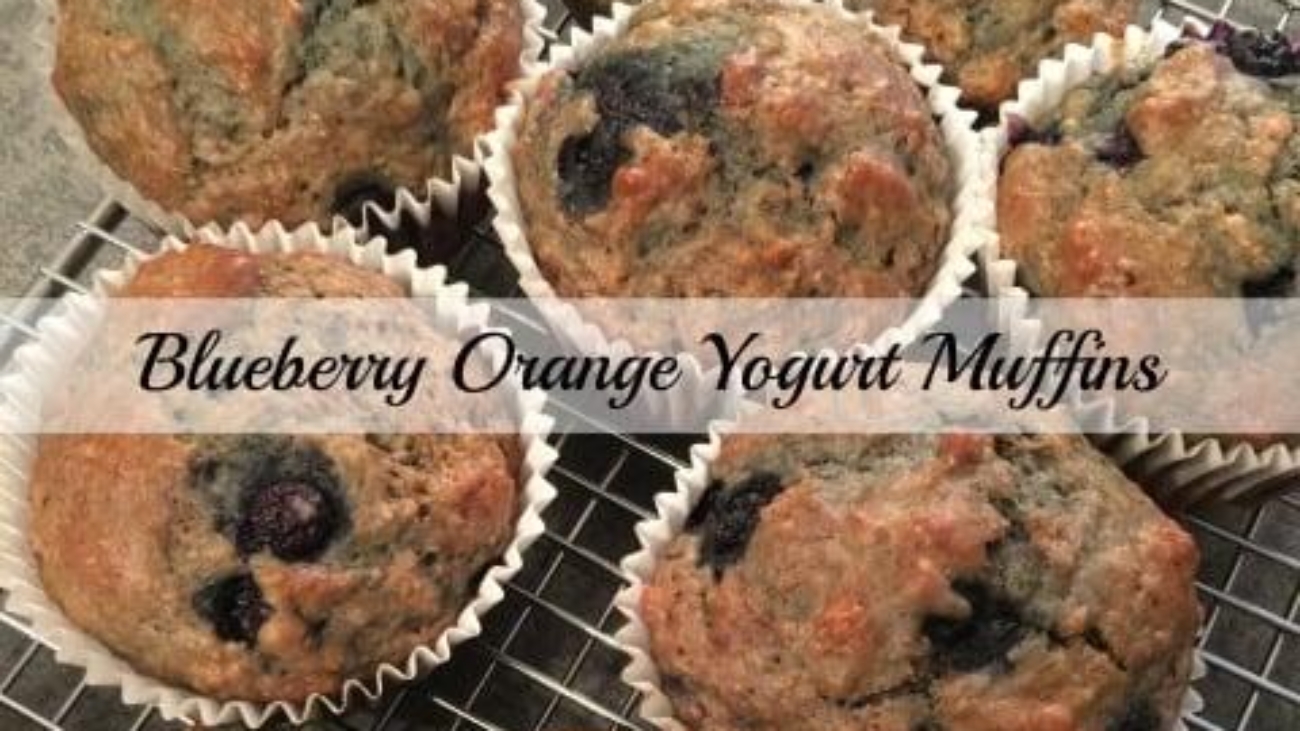 Blueberry Orange Yogurt Muffins