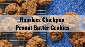 Flourless Chickpea Peanut Butter Cookies