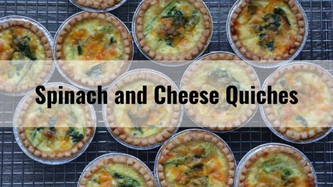Spinach And Cheese Quiches