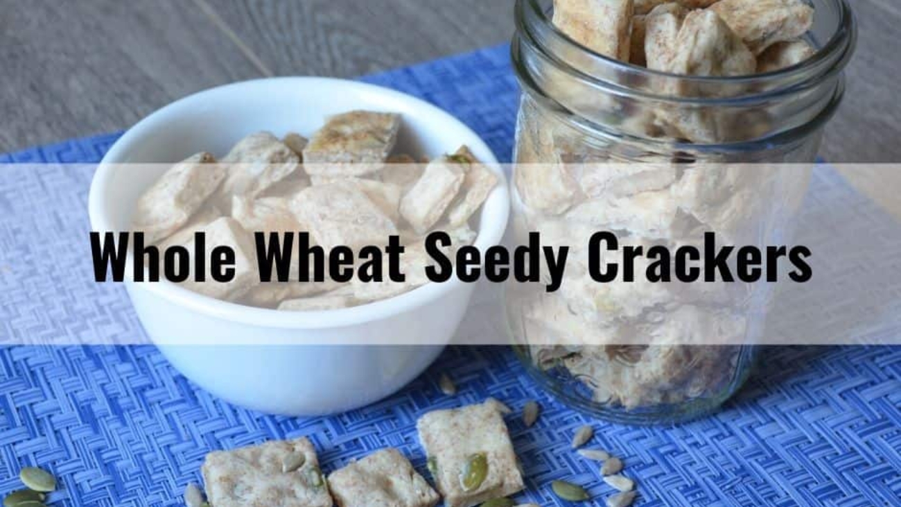 Whole Wheat Seedy Crackers